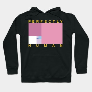 Perfectly Human - Bigender Pride Flag - Pink Main Hoodie